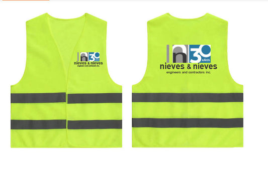 VEST REFLECTIVES JACKET INCLUDED YOU LOGO FRONT AND BACK
